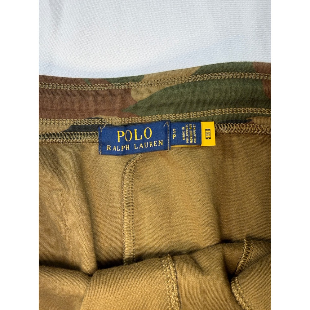 Polo Ralph Lauren Mens‎ Camo Fleece Shorts Polo 1992 Stadium Logo Green Small - Picture 7 of 7